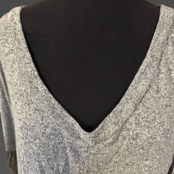 Grey Bubble Long Sleeve Sweater - Picture 5 of 10